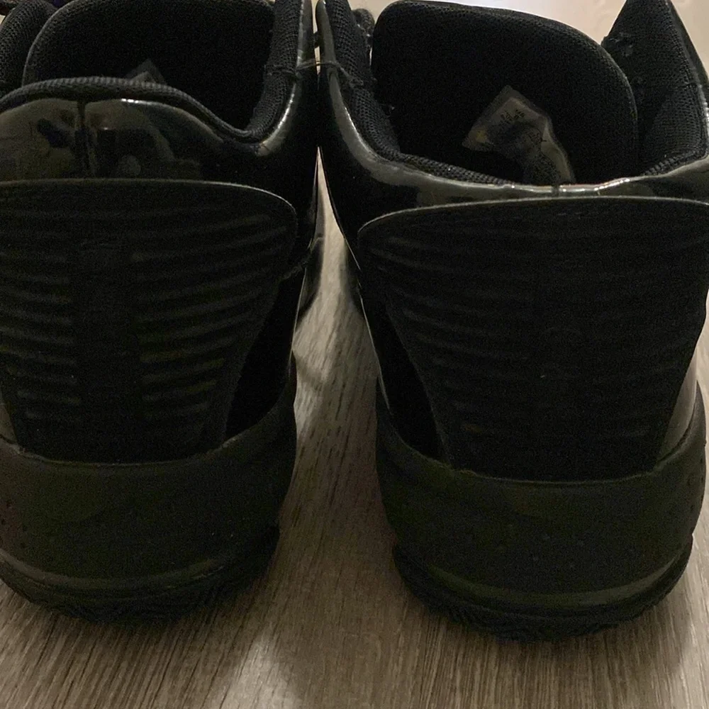 Jordan size 8 black patent leather in used condition